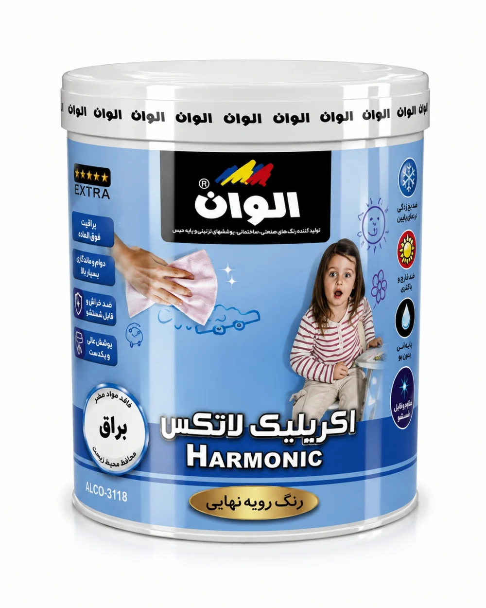 رنگ اکریلیک براق