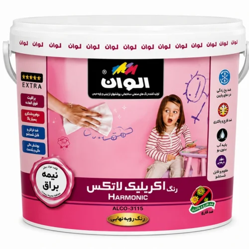 رنگ اکریلیک لاتکس نیمه براق