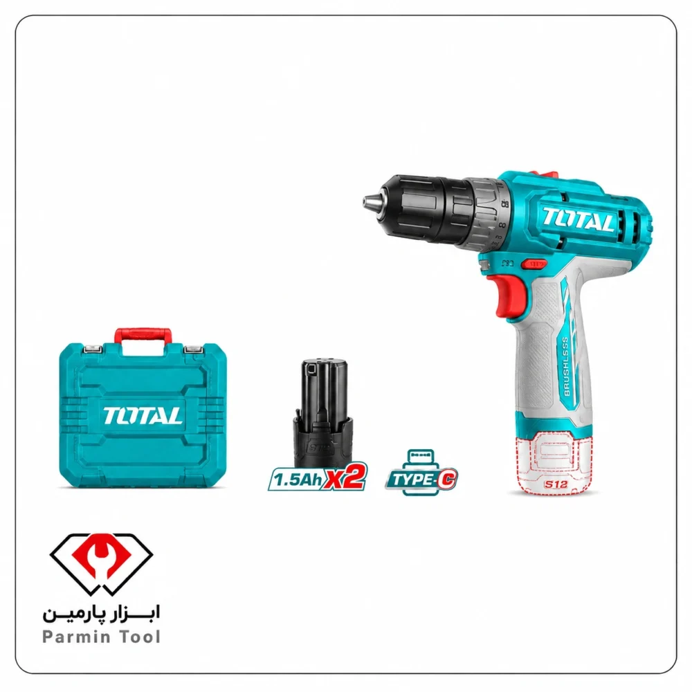 دریل شارژی 12 ولت TDLI12206 - توتال