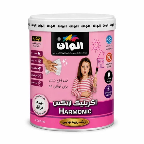 رنگ اکریلیک لاتکس نیمه براق