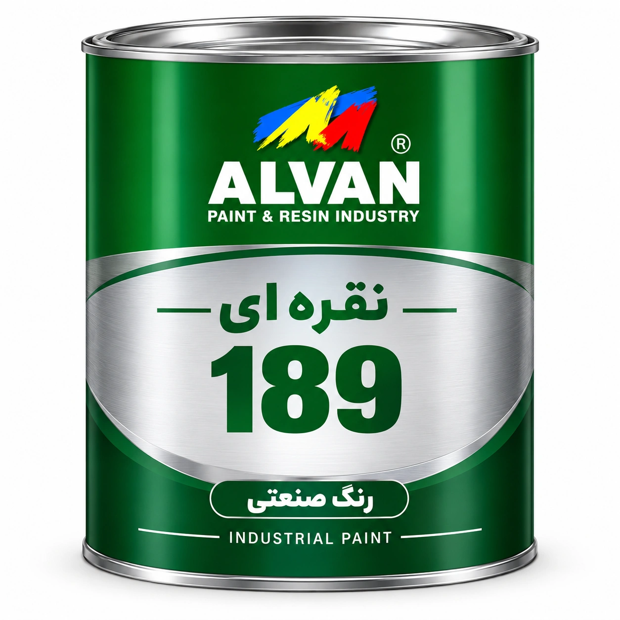 رنگ صنعتی نقره ای الوان کد 189-4 کیلو